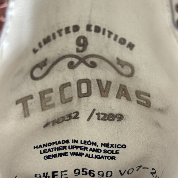 Tecovas Birthday Mens Cowboy Boots IX 9.5 EE Ltd  Hornback Alligator western NEW main image 9